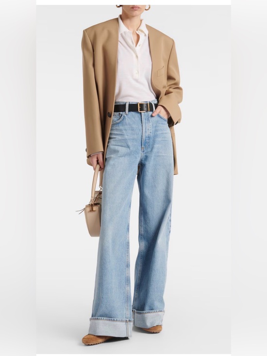 Agolde Denim - Agolde Dame High Rise Wide Leg Jeans in Conflict $360 30